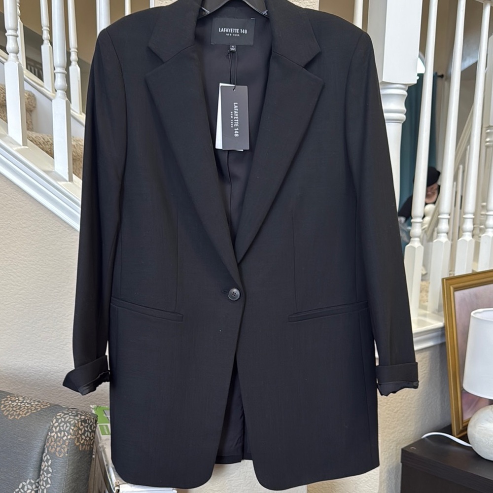 Lafayette 148 Black Blazer